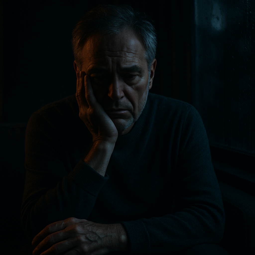 Homem pensativo - não está sozinho